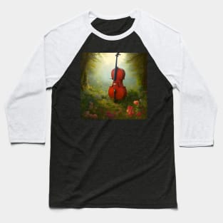 Cello in Woodland Baseball T-Shirt